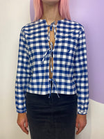 Load image into Gallery viewer, Hollie Shirt in Blue Gingham
