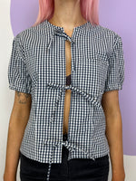 Load image into Gallery viewer, Hollie Shirt in Black Gingham

