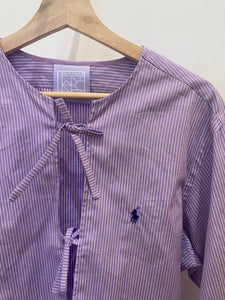 Hollie Shirt in Lilac Stripe
