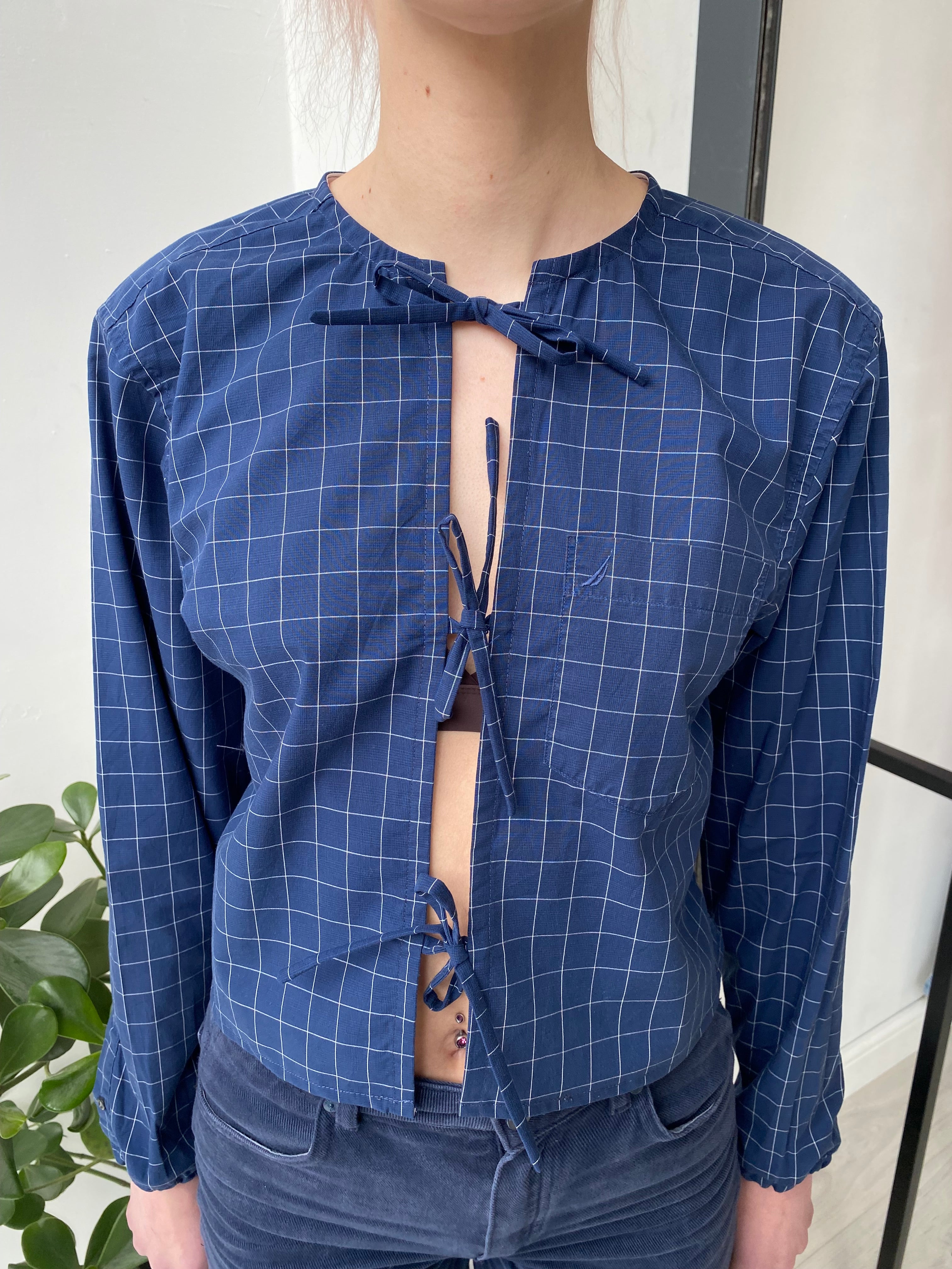 Hollie Shirt in Navy Check