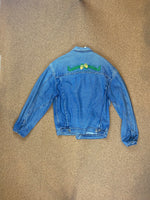 Load image into Gallery viewer, Rifle Denim Jacket with acorn embroidery on back Men&#39;s size L
