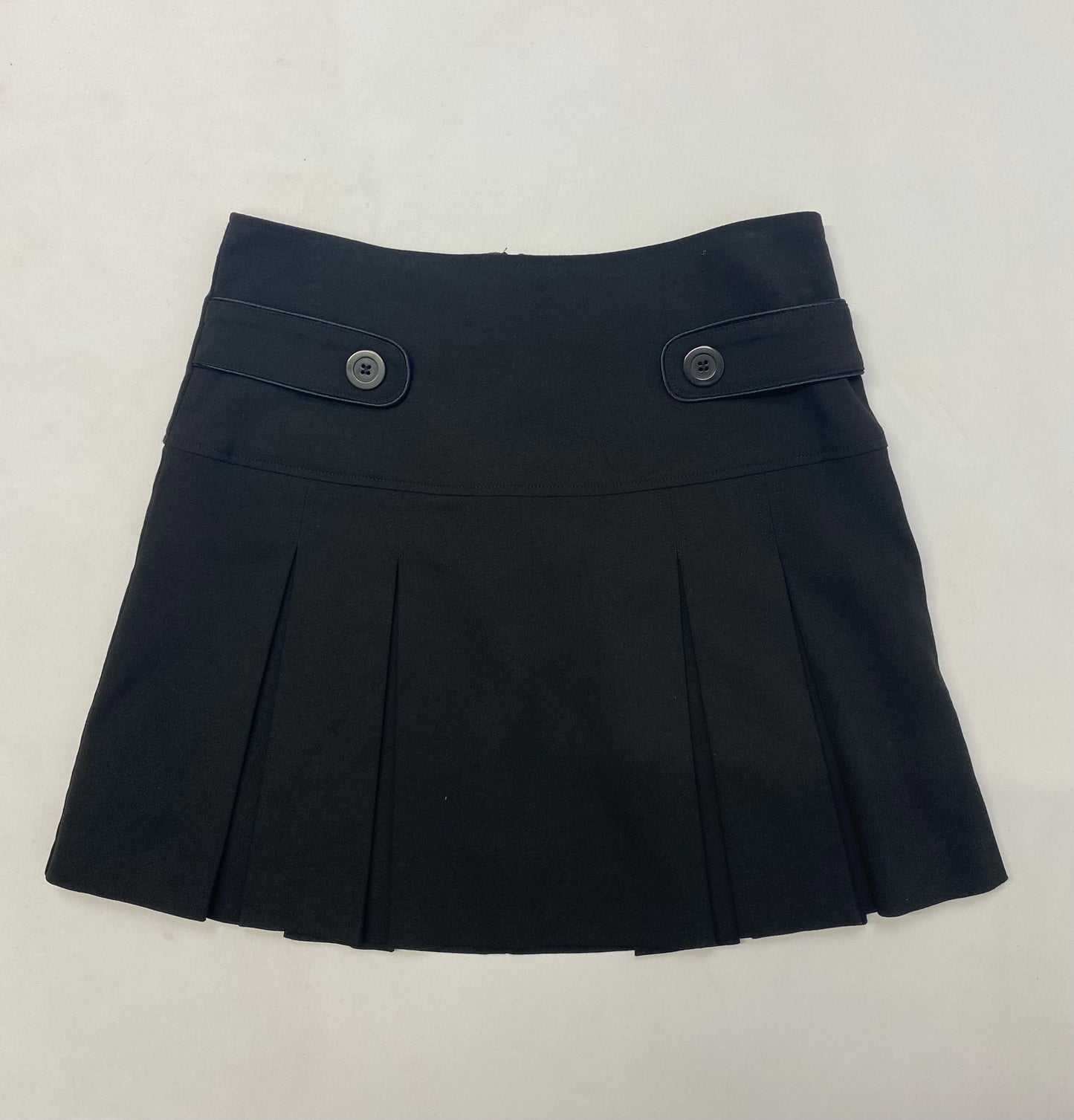 Double Belt Pleated Skirt - Size 10