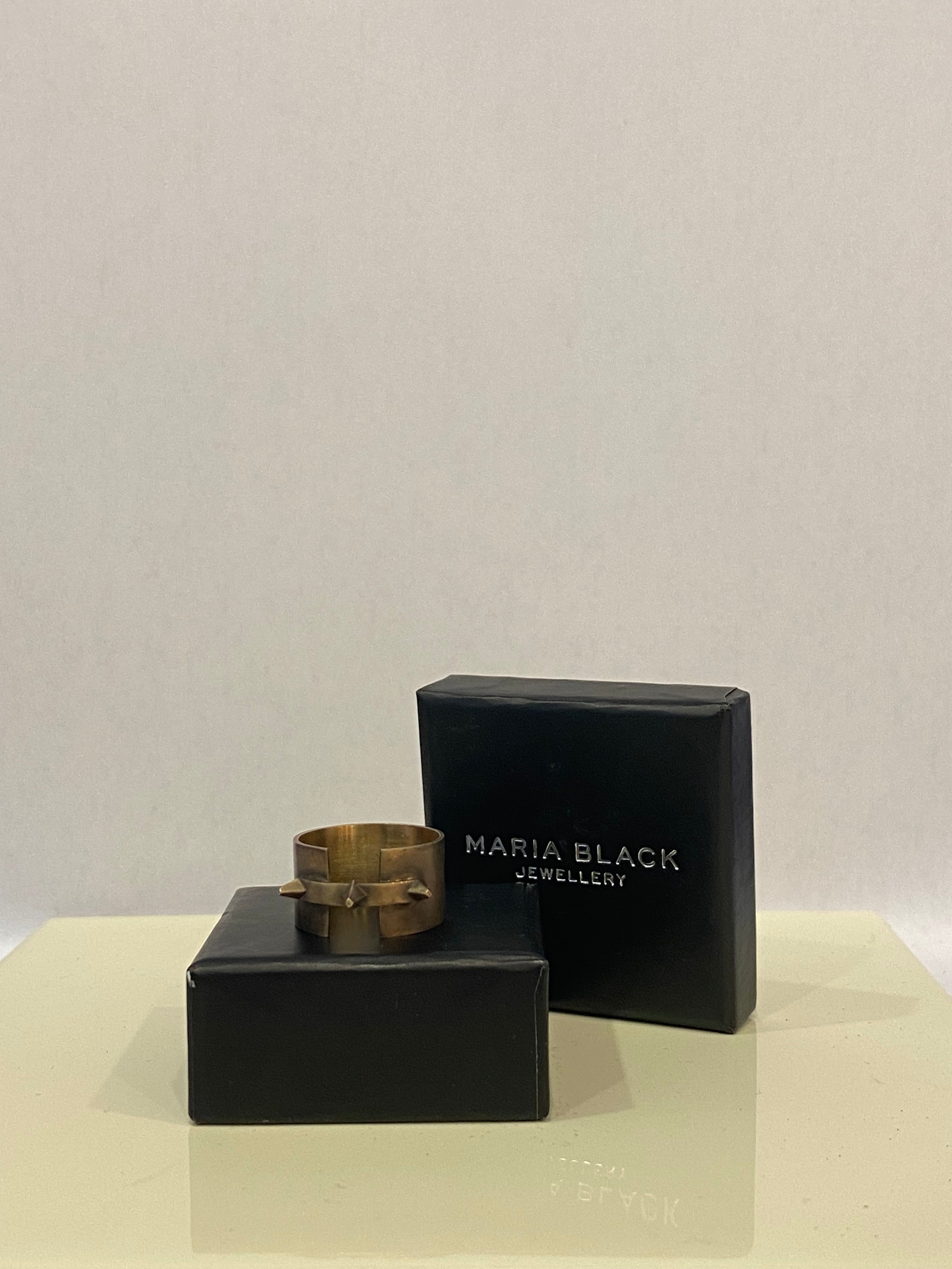 Maria Black Gold Plated Silver