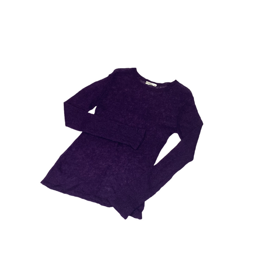 Purple Loose Knit Mohair Jumper