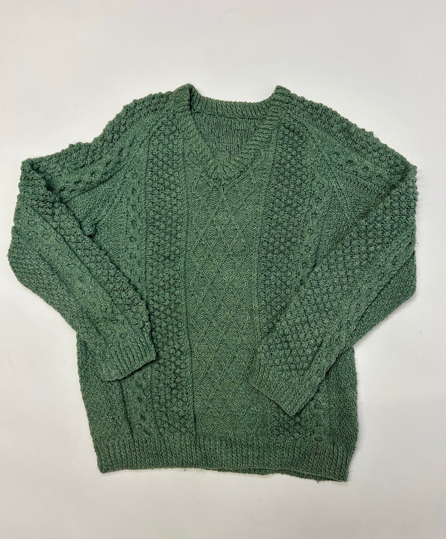 Green Bobble Knit Jumper - Size S