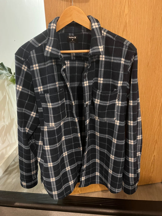 Checked Fleece Overshirt