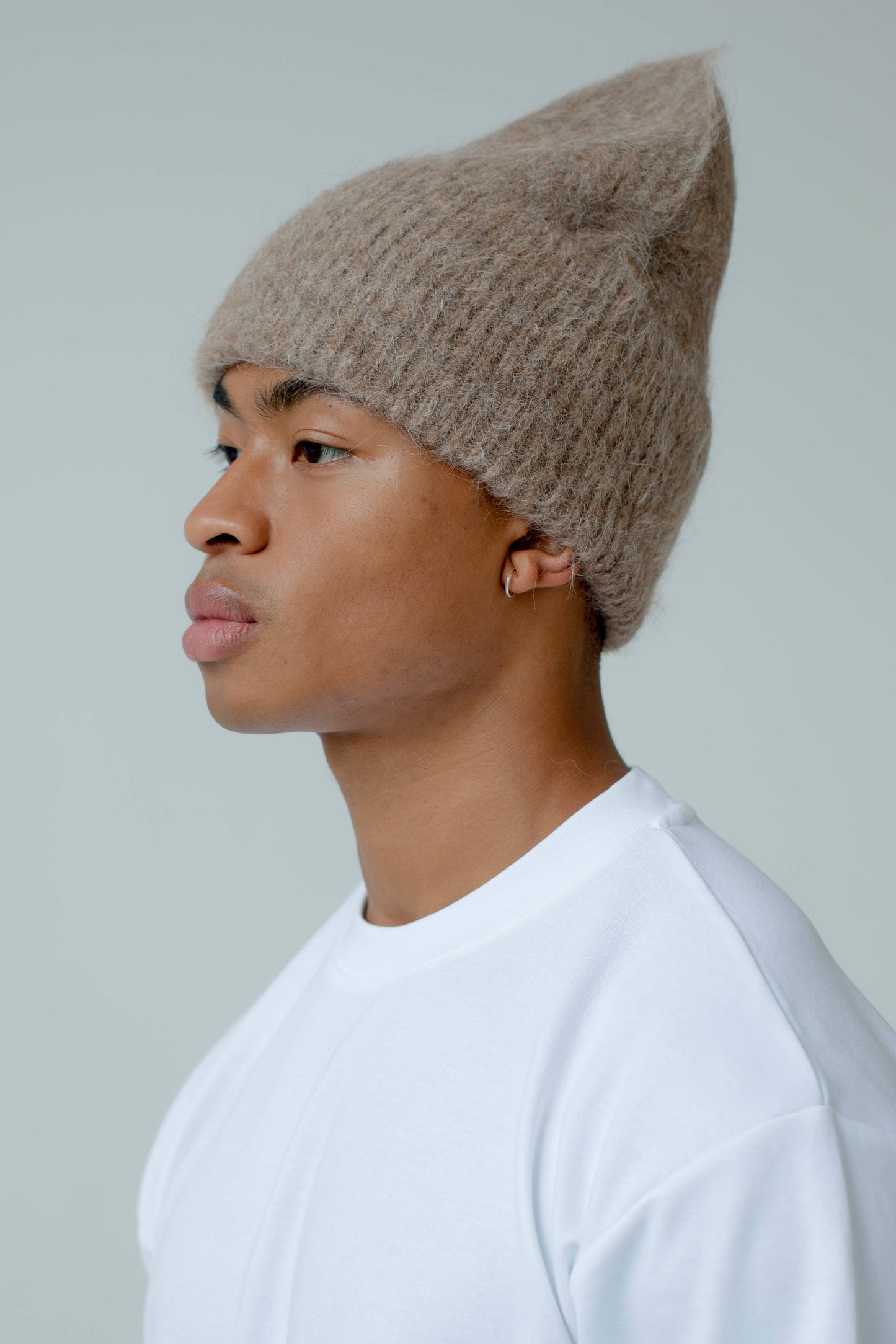 The Alpaca Beanie - Beige Brown - AW23