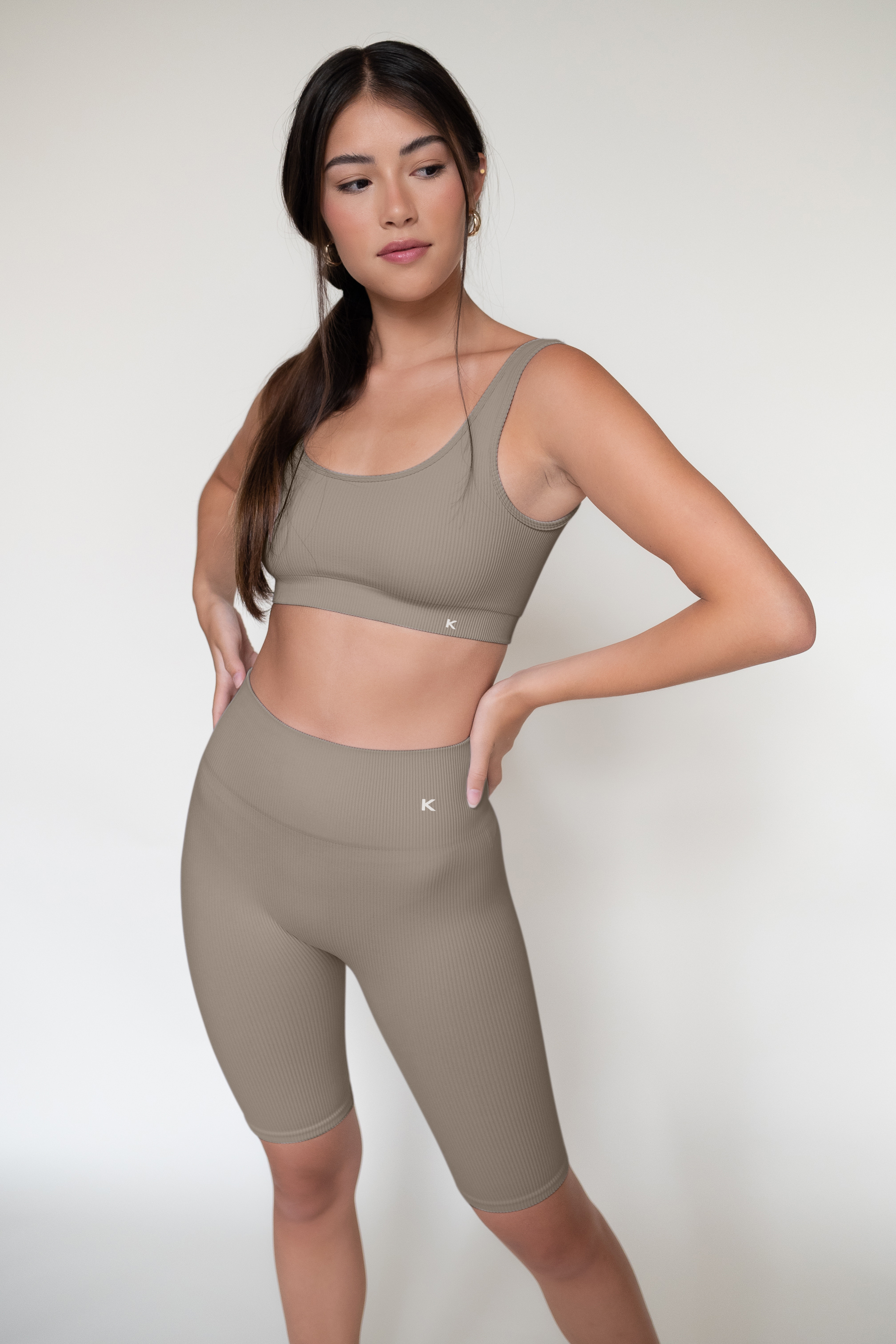 Taupe Cycling Short