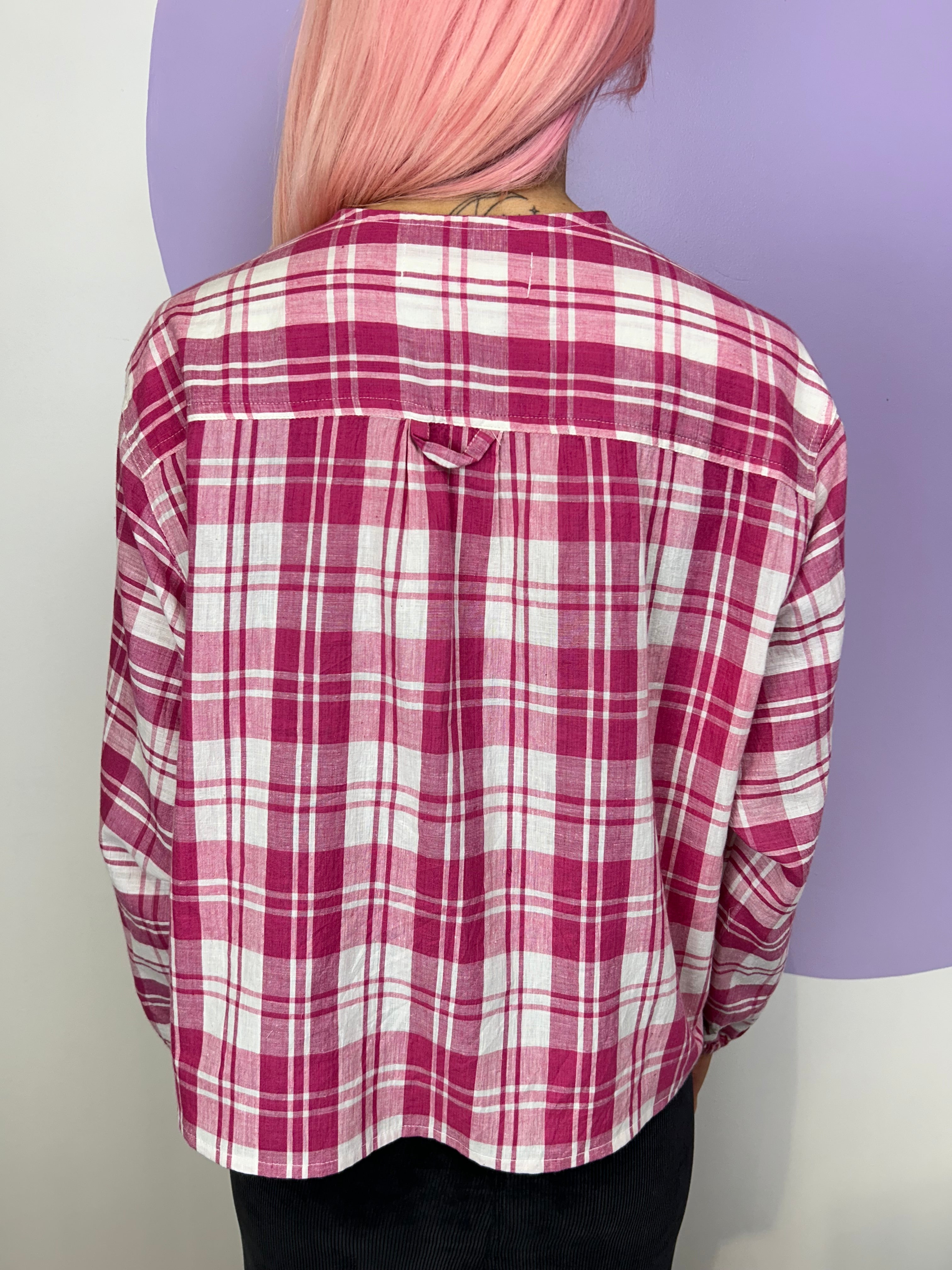 Hollie Shirt in Pink Check