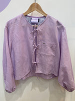 Load image into Gallery viewer, Hollie Shirt in purple linen
