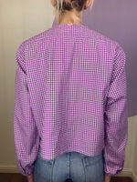 Load image into Gallery viewer, Hollie Shirt in Purple Gingham
