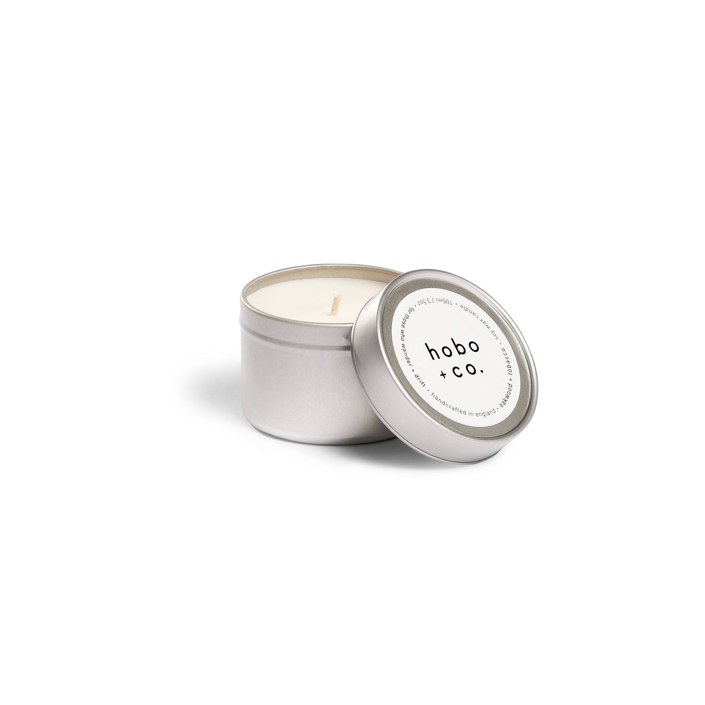 Oakwood + Tobacco Travel Tin Soy Candle