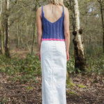Load image into Gallery viewer, Jodie Ribbed Summer Knitted Cami Vest - Denim
