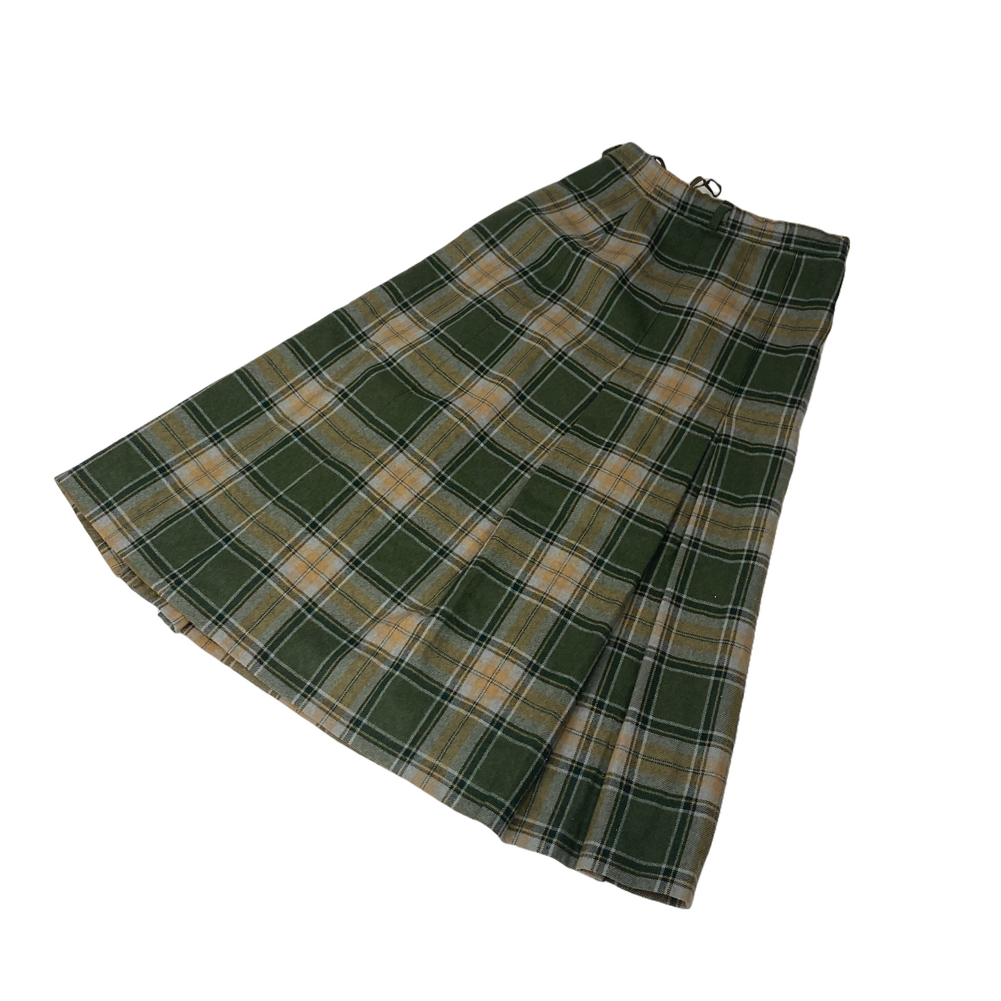 Khaki Green Plaid Kilt