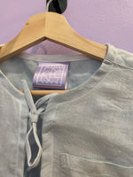 Load image into Gallery viewer, Hollie Shirt in blue linen
