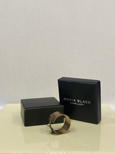 Maria Black Gold Plated Silver