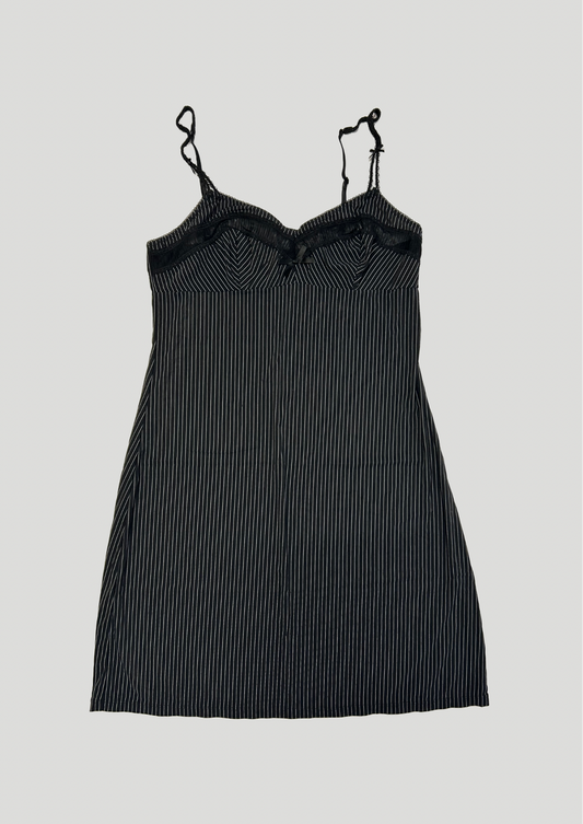 Black Pinstripe Dress - Size 10