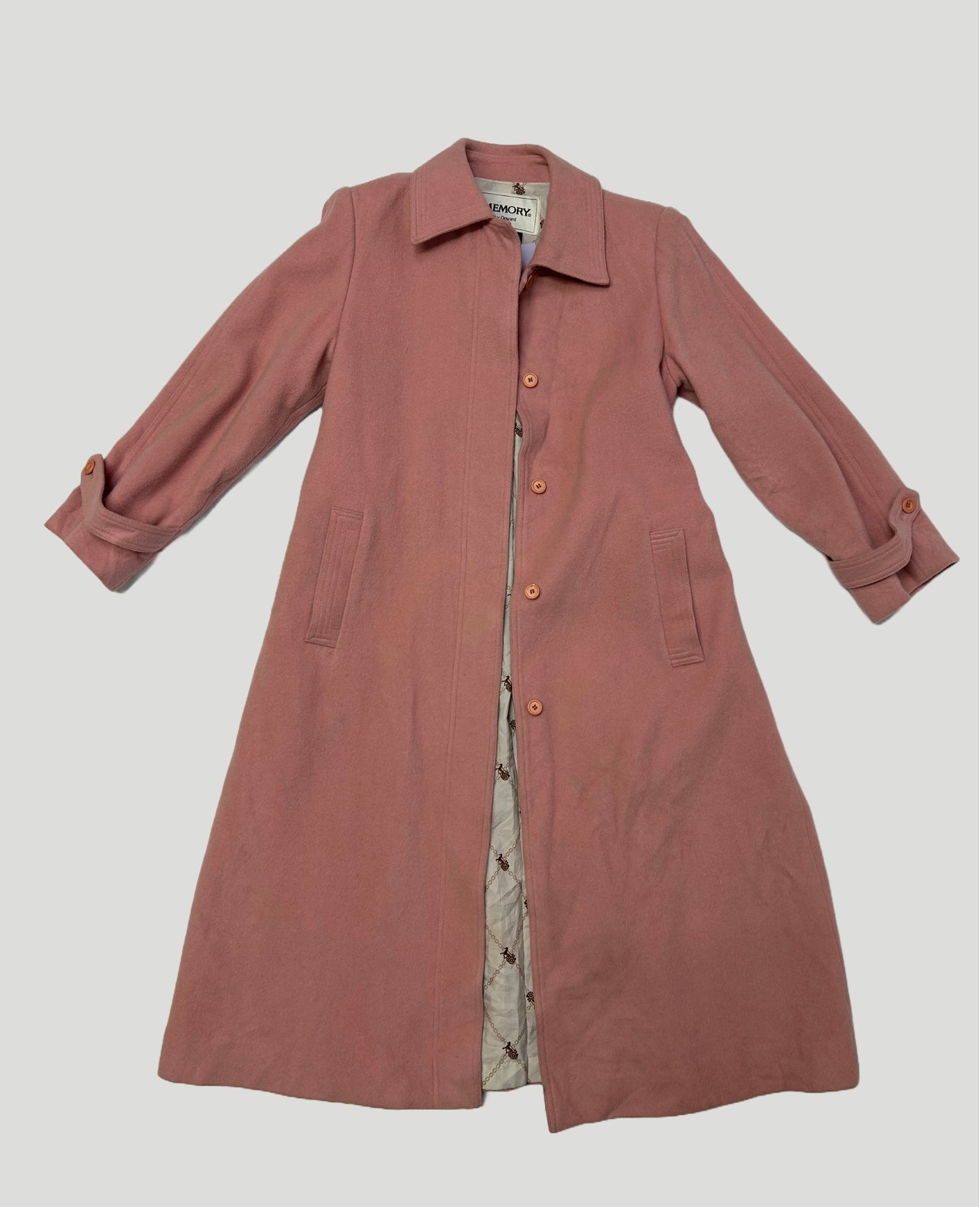 Pink Wool Coat - Size 4