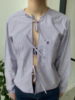 Load image into Gallery viewer, Hollie Shirt in Purple Stripe
