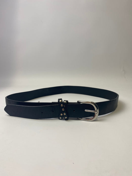 Crossover Studded Leather Belt