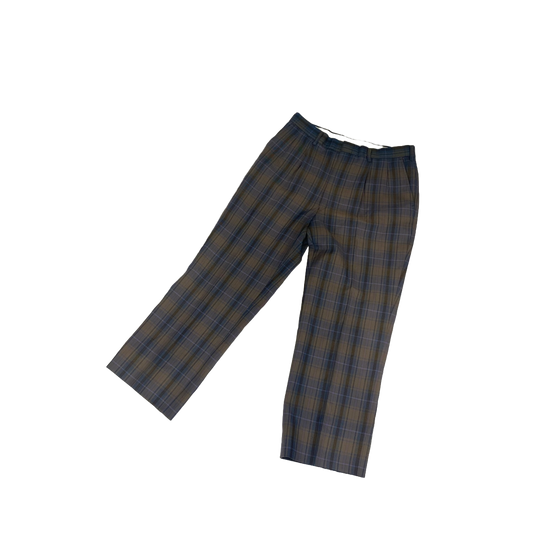 Plaid Smart Trousers - 32"