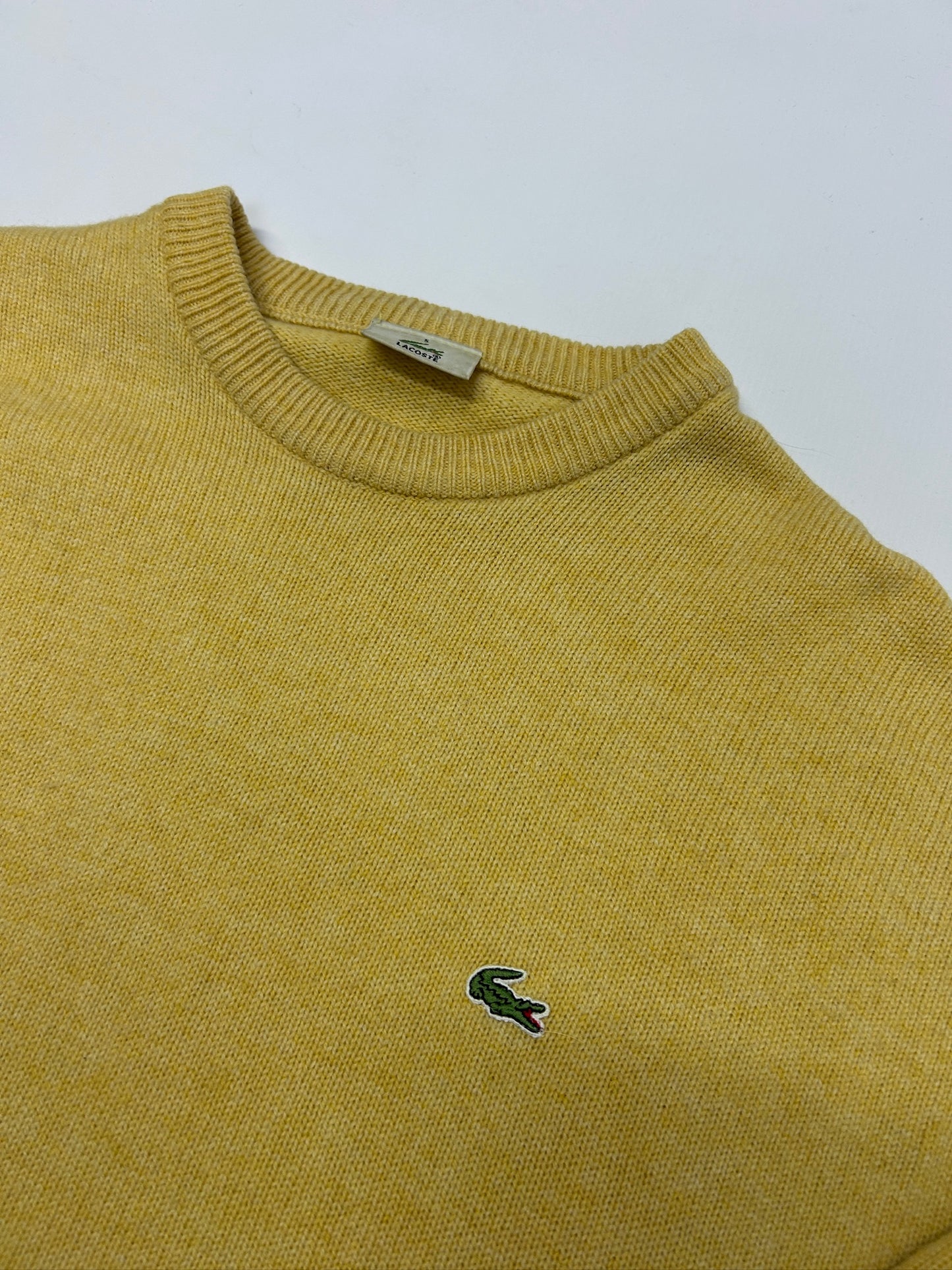 Lacoste Yellow Jumper - Size M