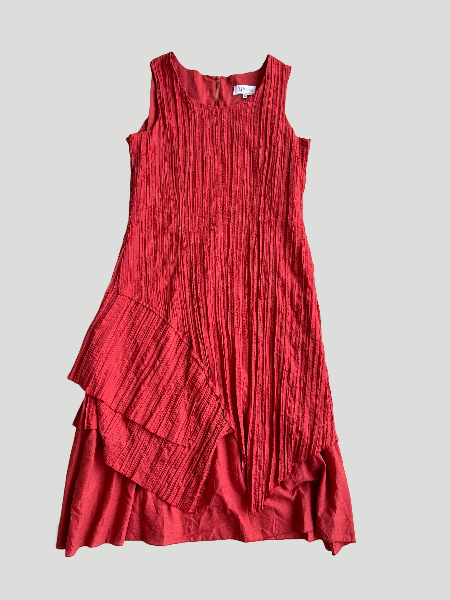 Red Embroidered Dress - Size 18