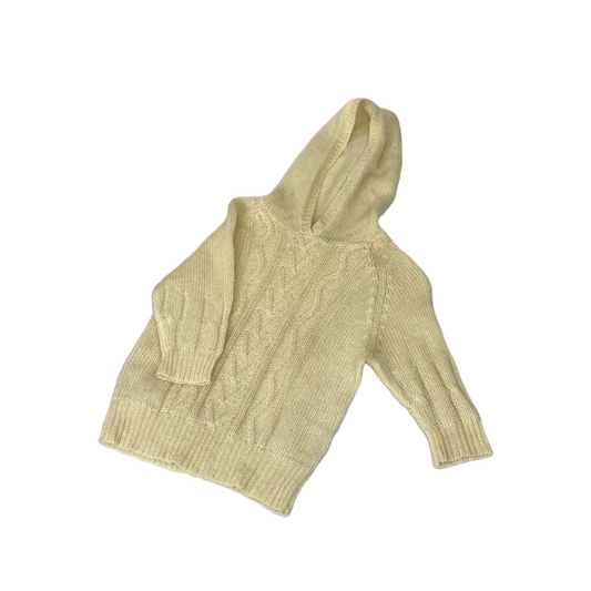 3/4 Sleeve Knit Hoodie