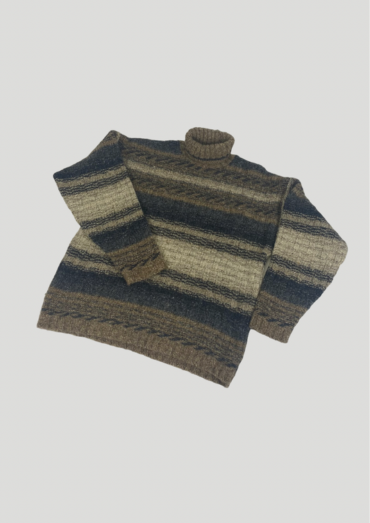 Harvey Rothschild Pattern Knitted Wool Jumper