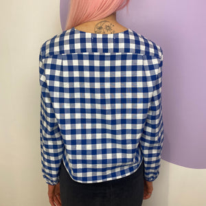 Hollie Shirt in Blue Gingham