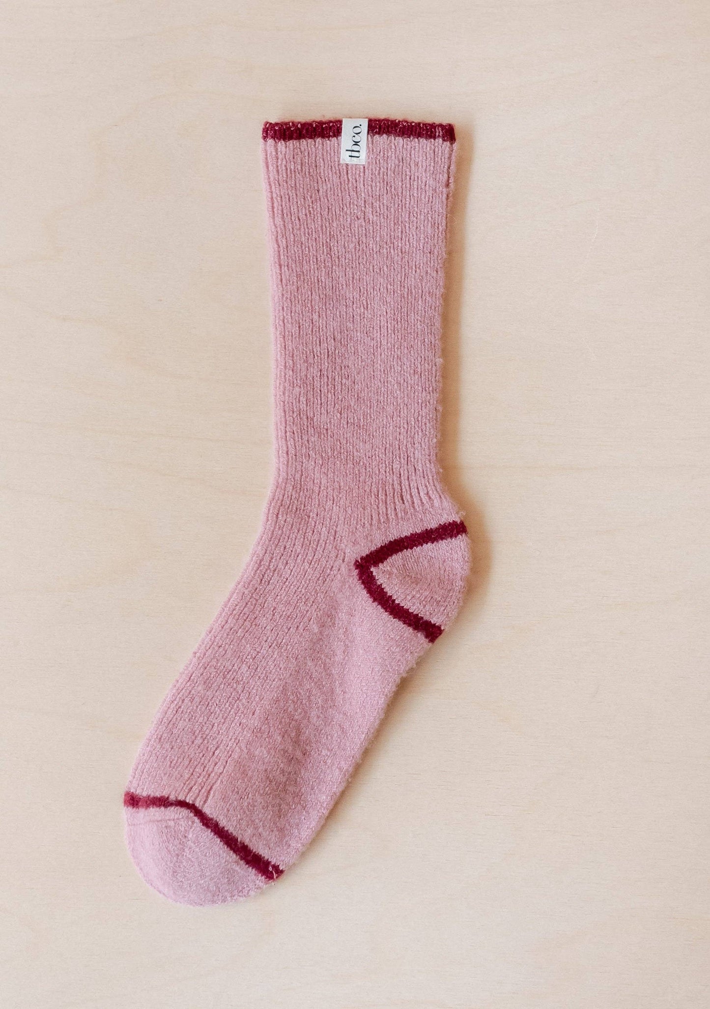 Cashmere & Merino Tipped Socks in Pink