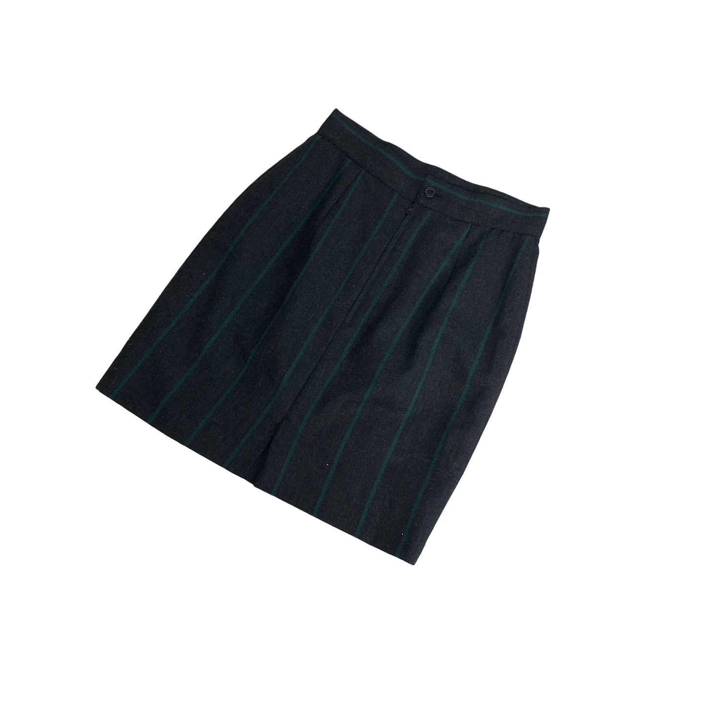 Grey and Green Stripe Skirt