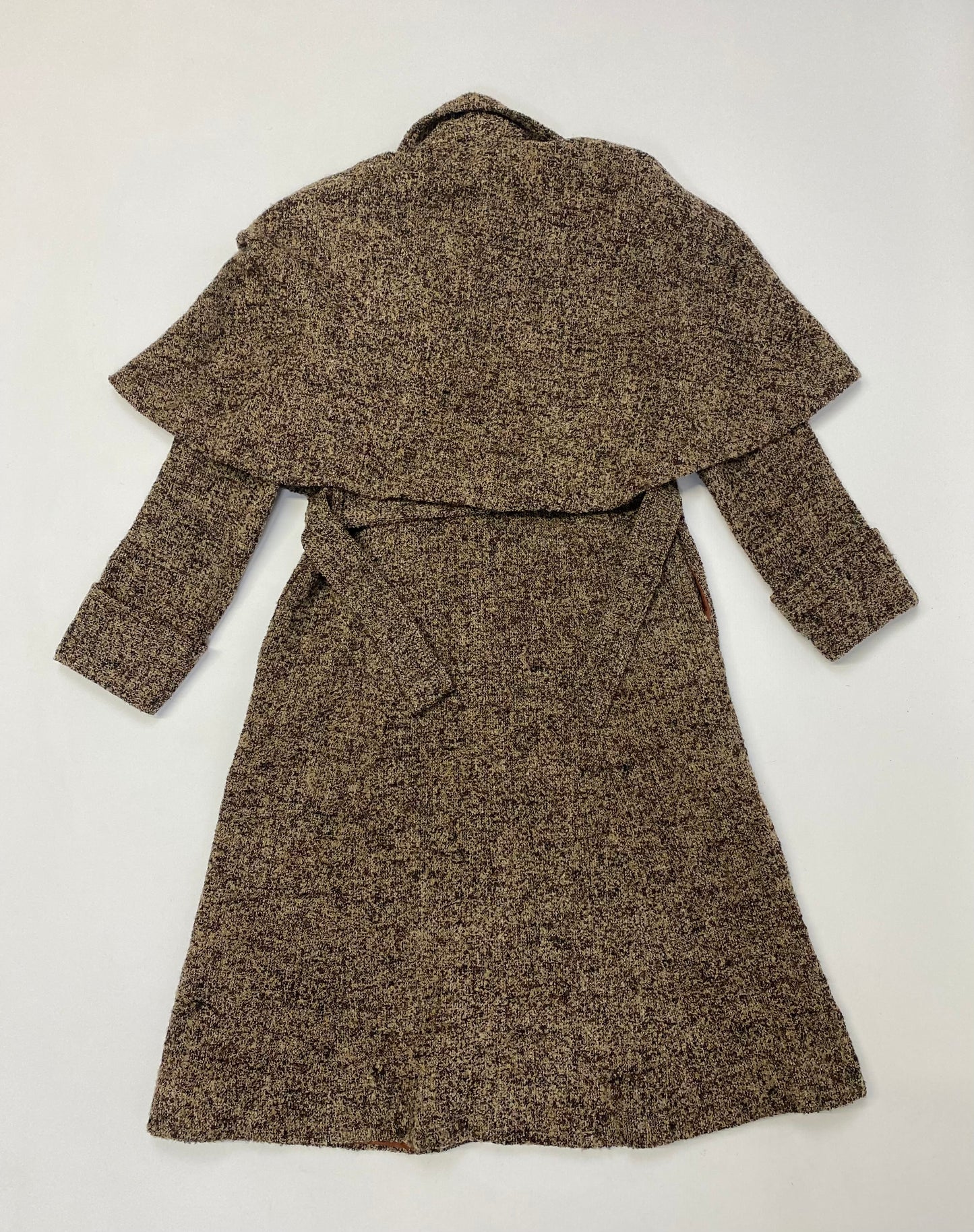 Petite Brown Cape Coat - Size 4