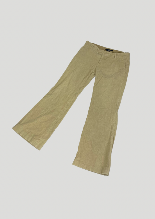 Beige Corduroy Trousers - Size 10