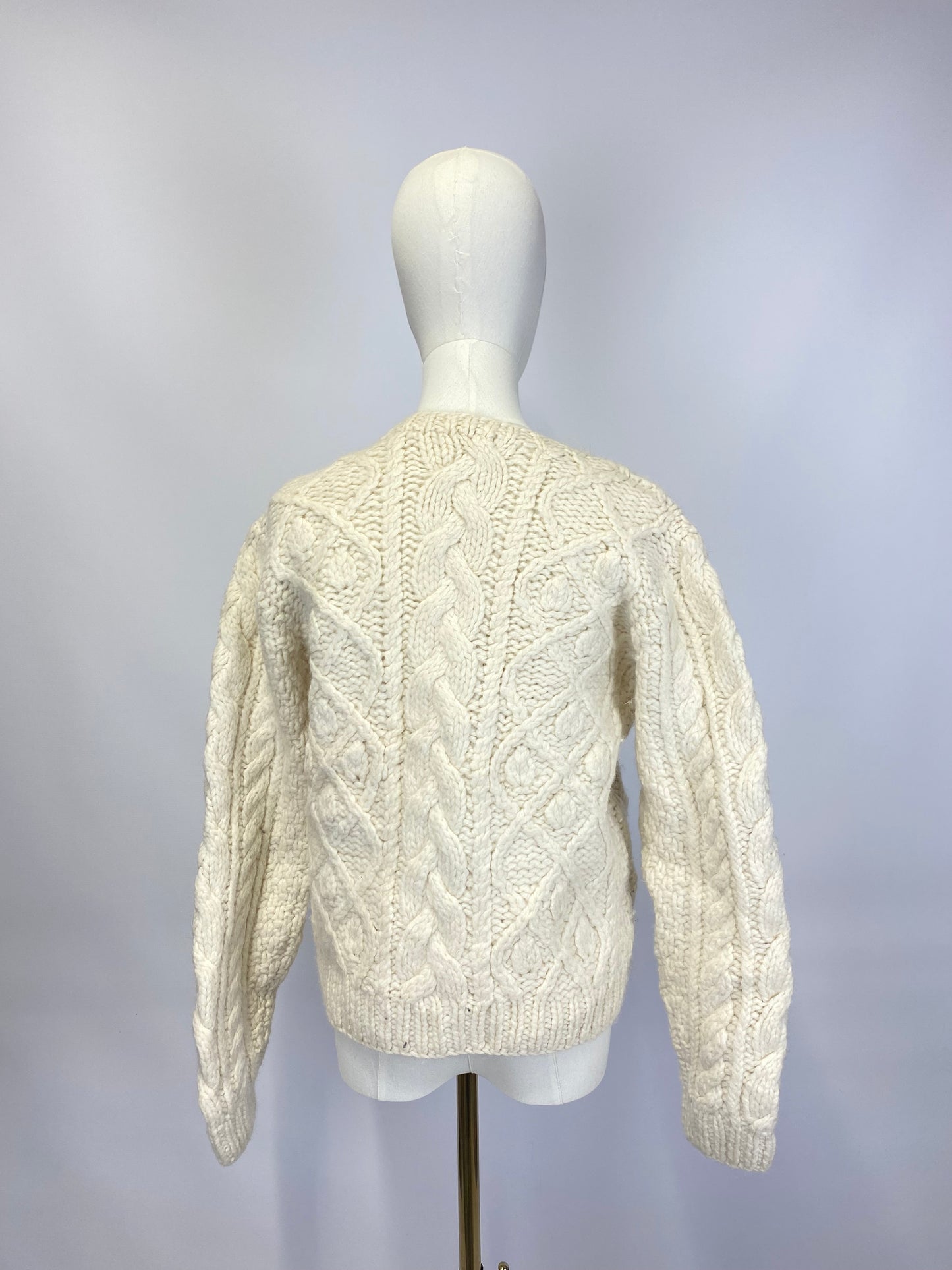 Cream Knit Cardigan - Size 10