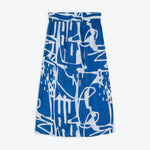 Load image into Gallery viewer, Blue Paintsplash Holiday Skirt
