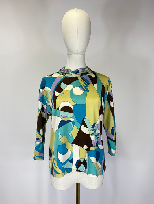 3/4 Sleeve 70s Top - Size 18