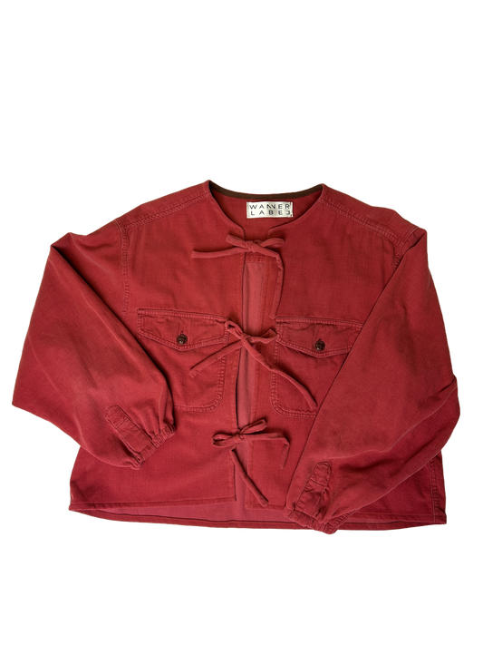 Hollie Shirt in red cord - Size 16