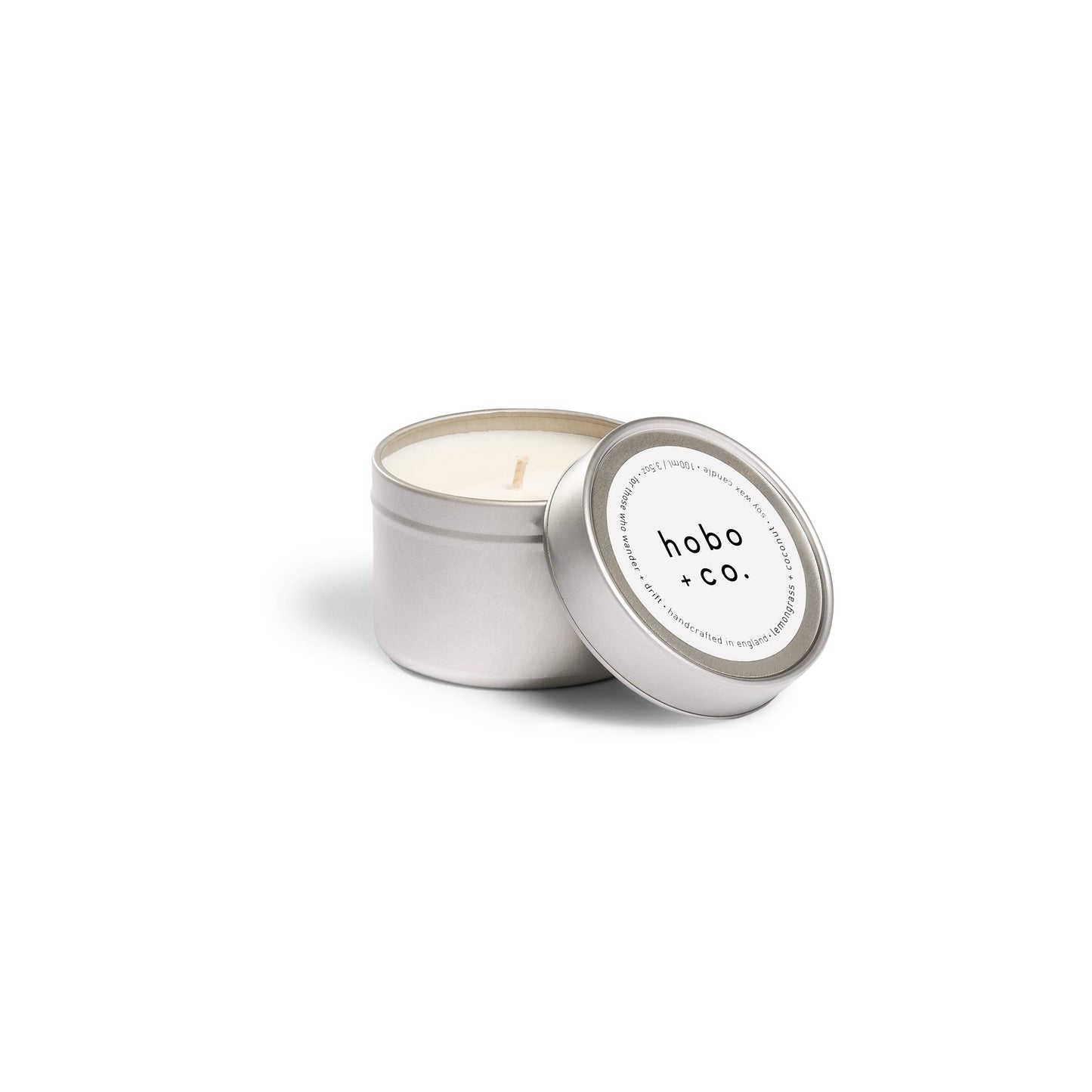 Lemongrass + Coconut Travel Tin Soy Candle