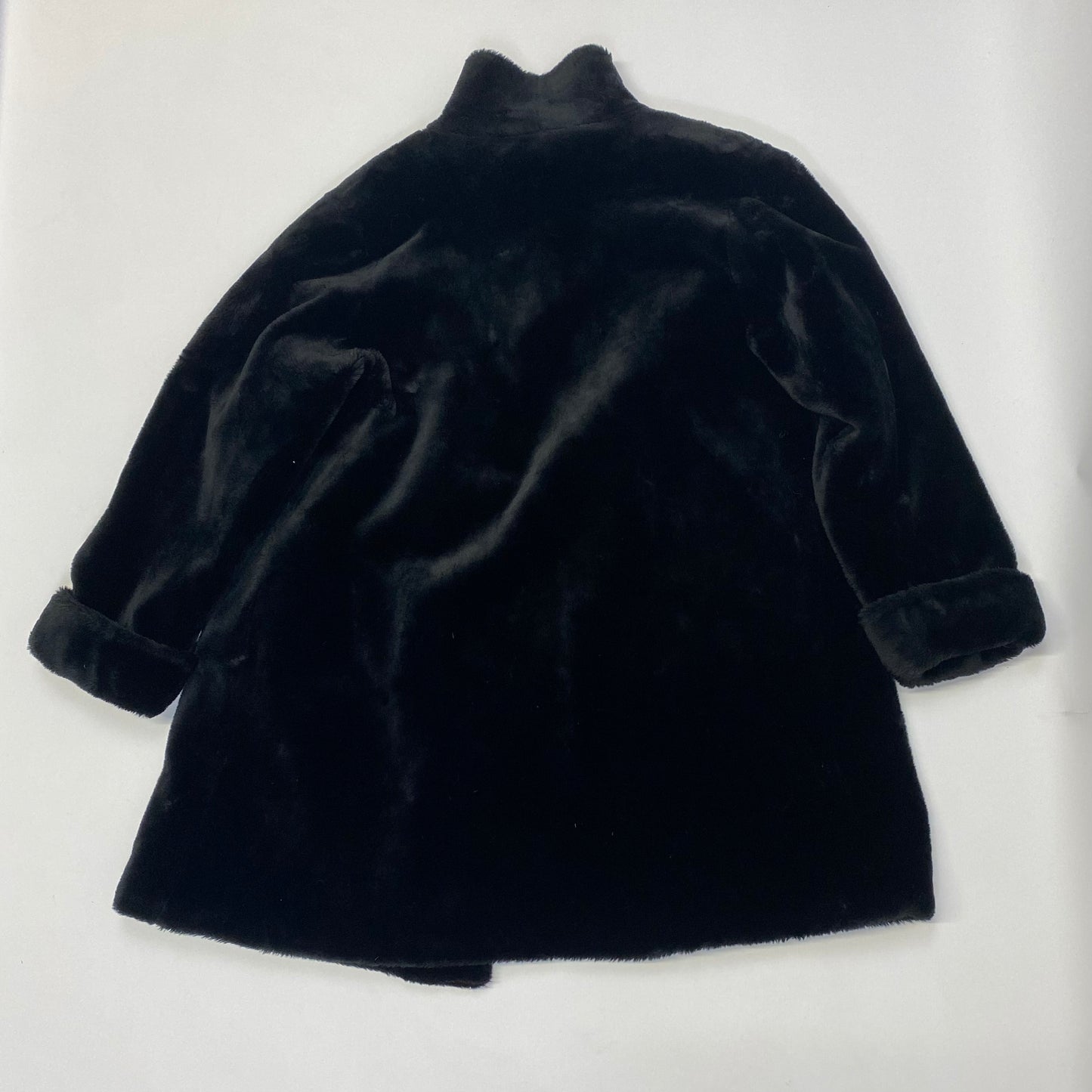 Fluffy Black Coat - Size 18