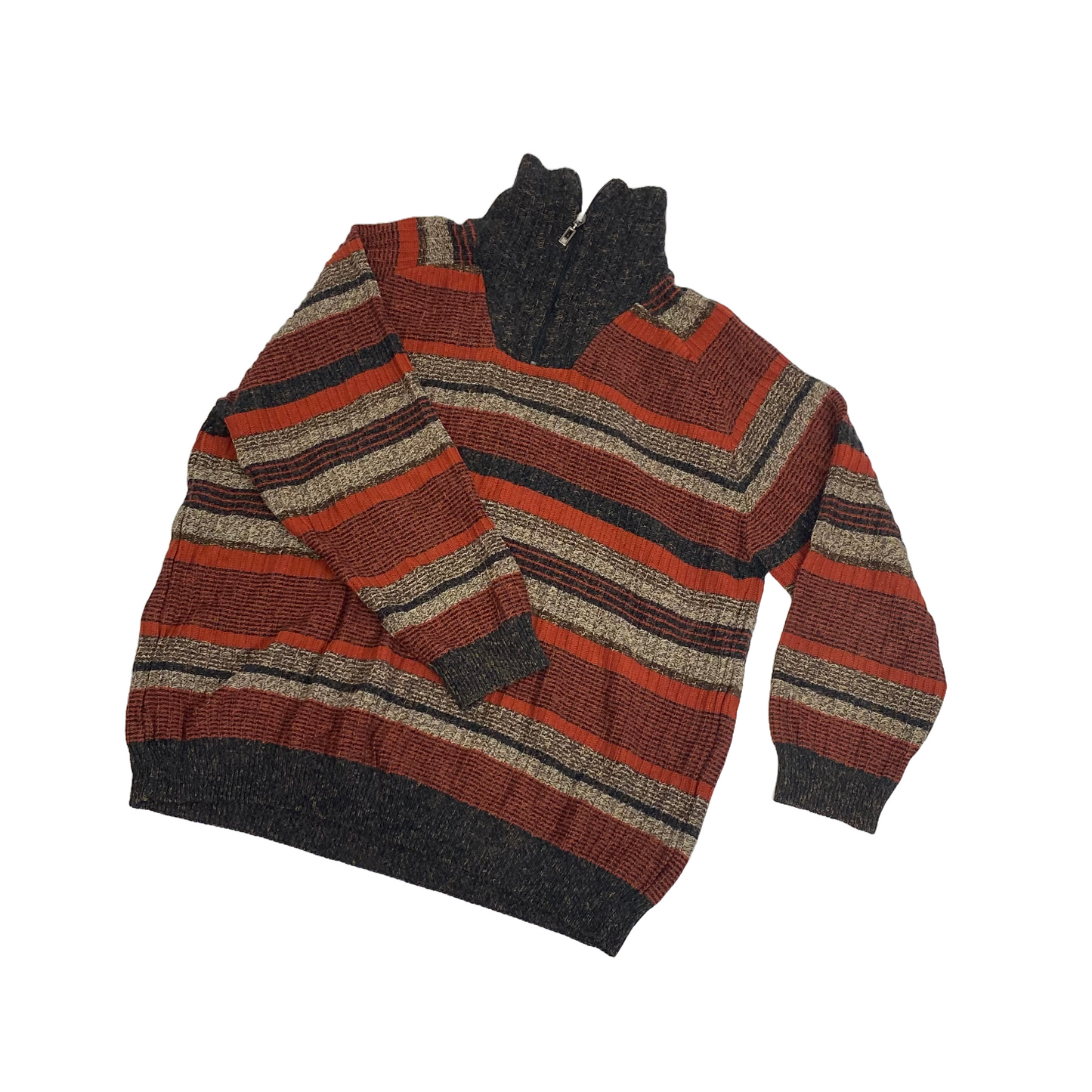 Engbers Orange Stripe Knit Jumper