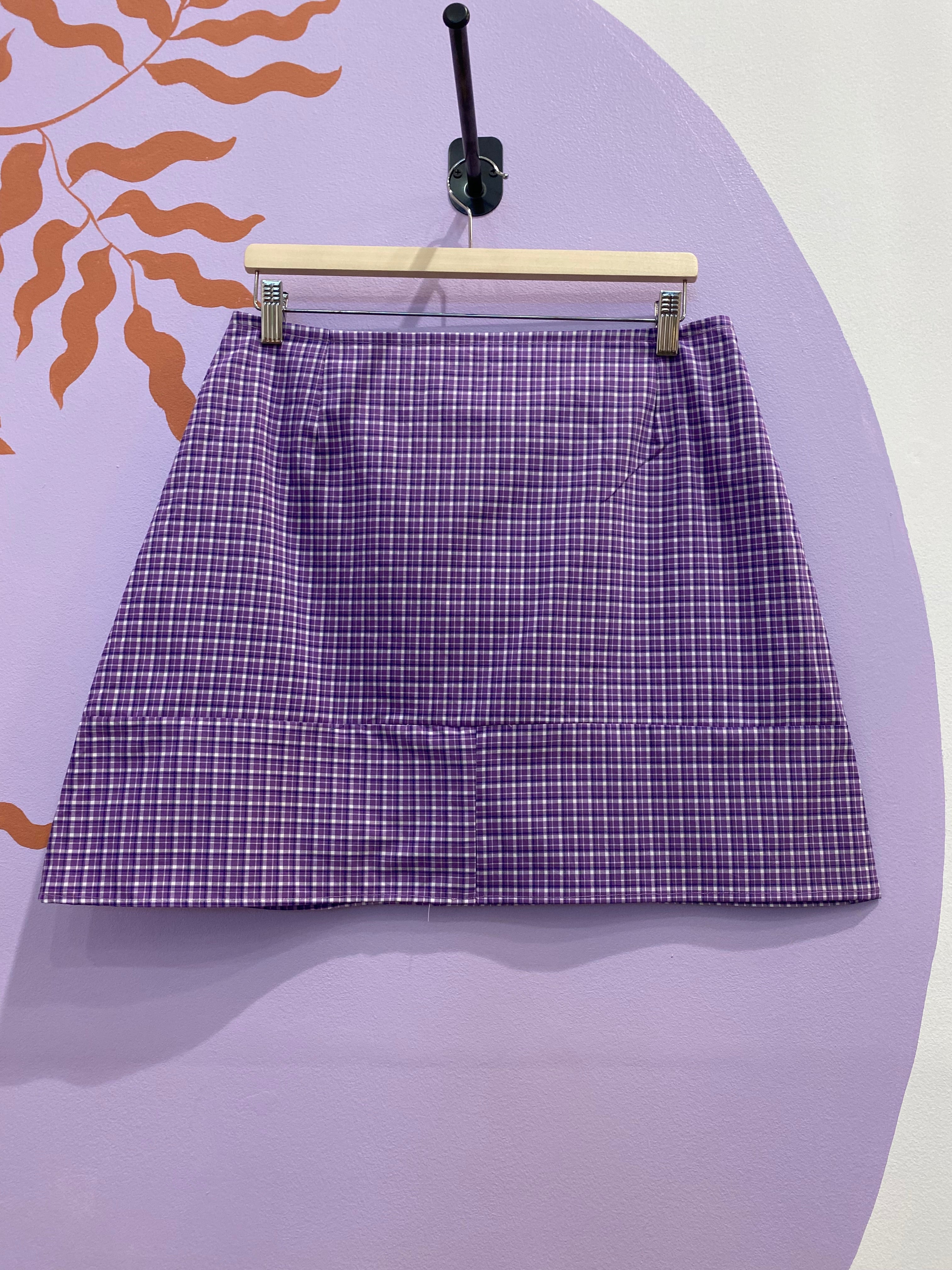 Alice skirt purple check