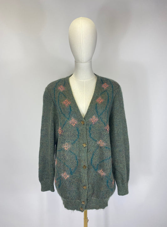 80s Knit Cardigan - Size 18