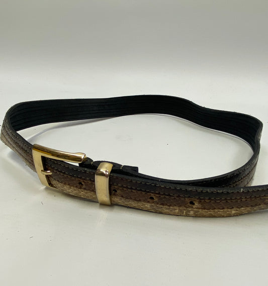 Triple Snakeskin Belt