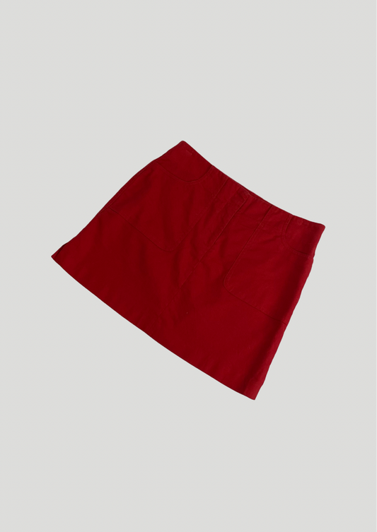 Red Mini Skirt - Size 10