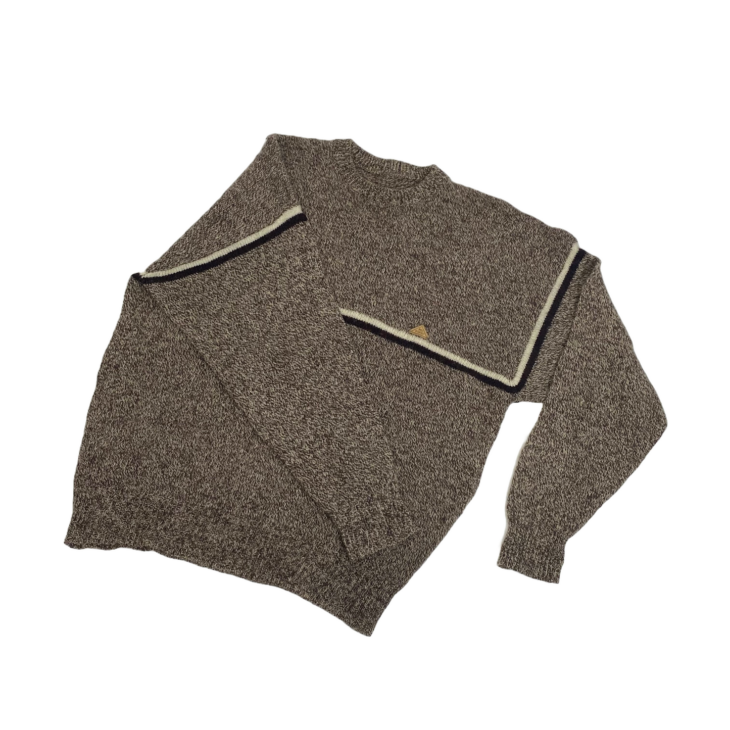 Mc Gorry Beige Brown Wool Jumper