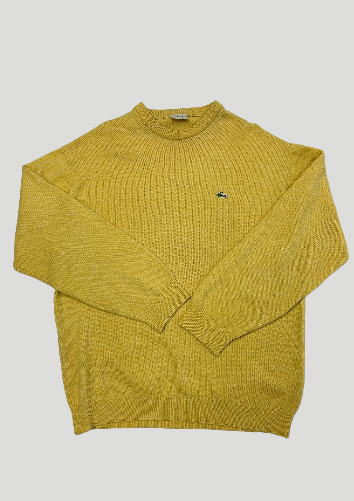 Lacoste Yellow Jumper - Size M