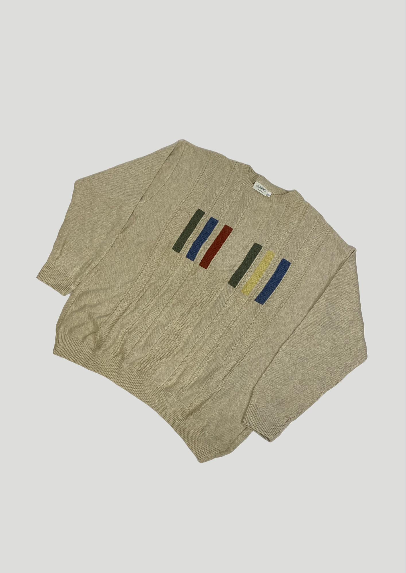 Canda Multi-Colour Block Knit Jumper - Size XXXL