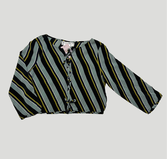 Hollie Shirt in Striped Silk