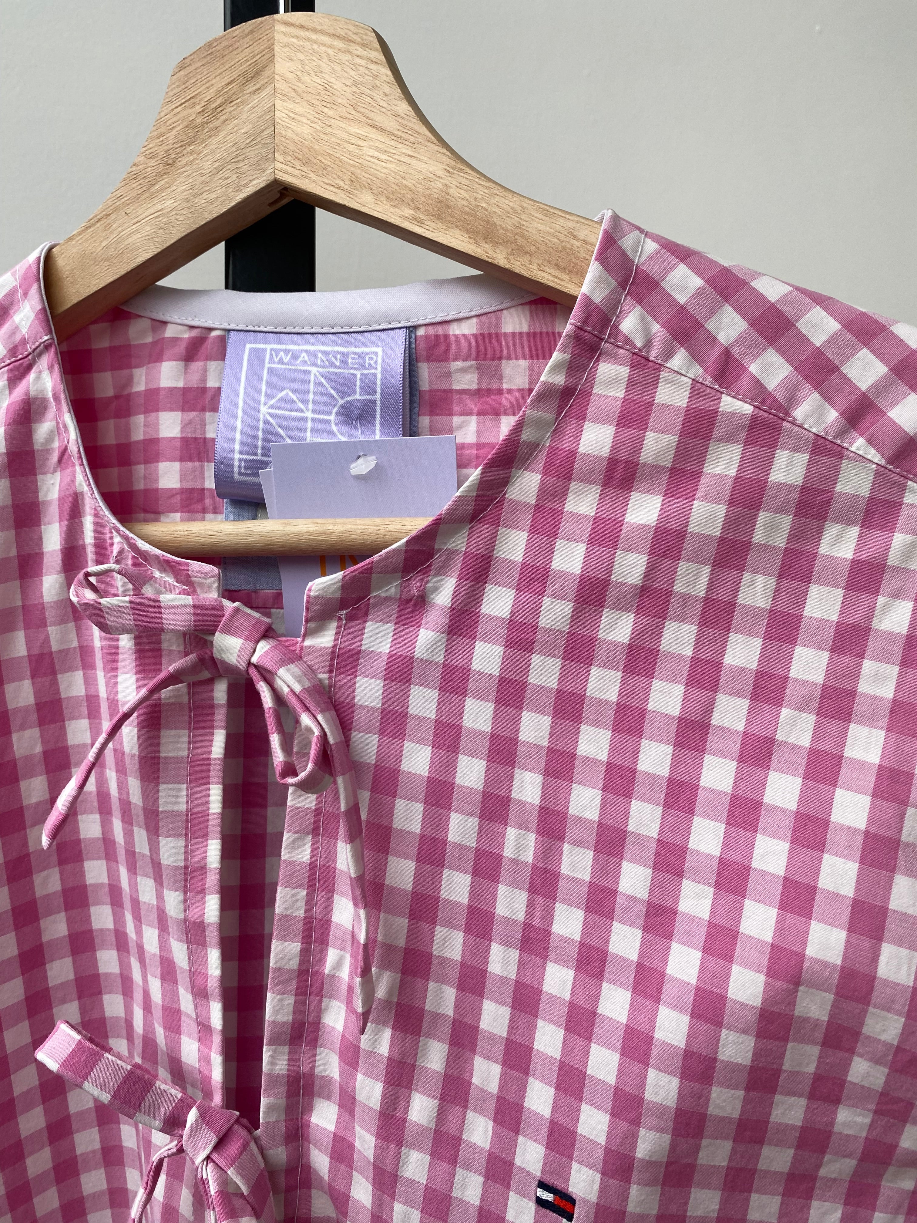 Hollie Shirt in Pink Gingham